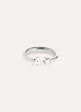 Anillo Personalizado Letter Spark Plata