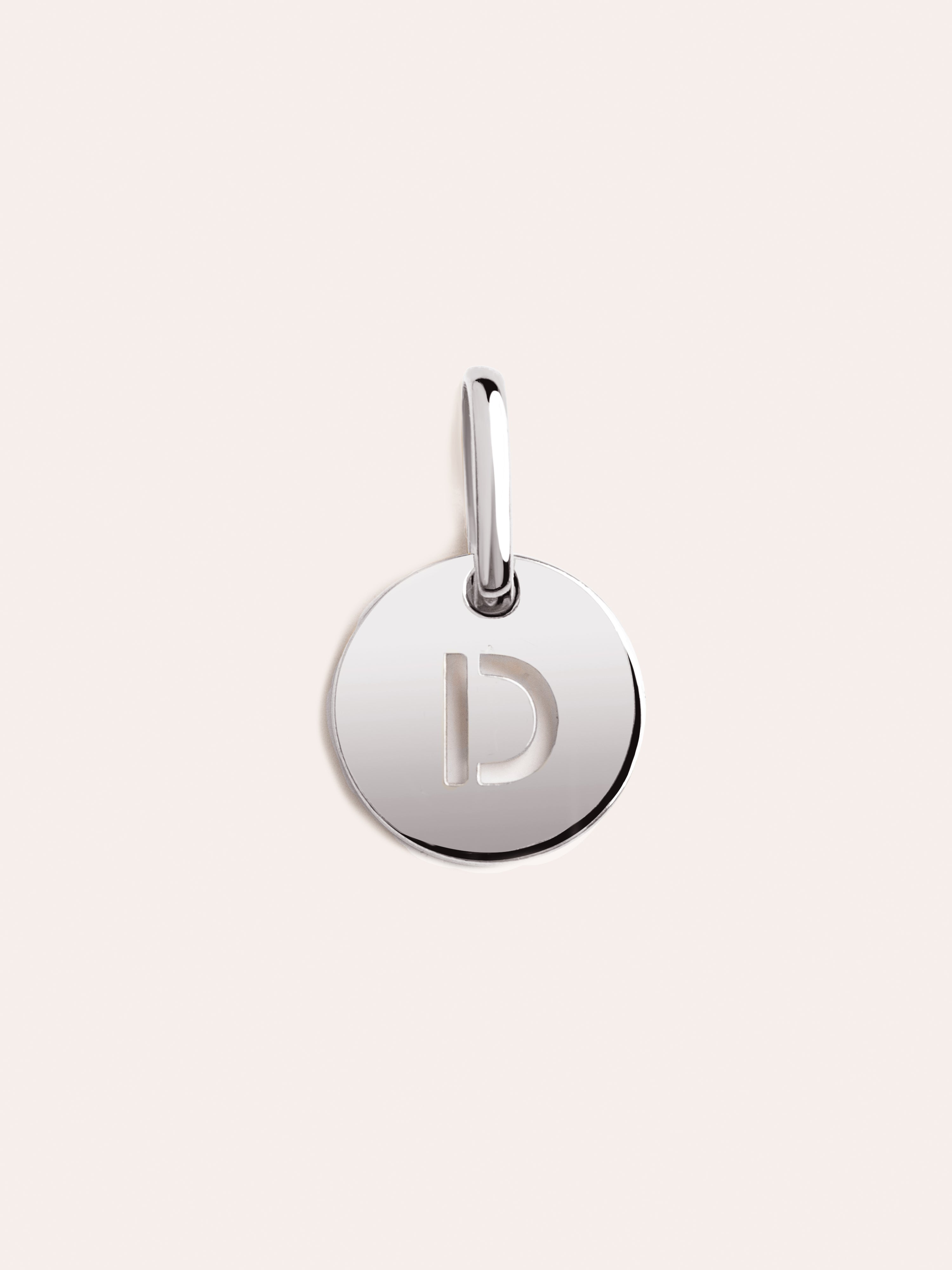 Mini Medallion Letter Plata