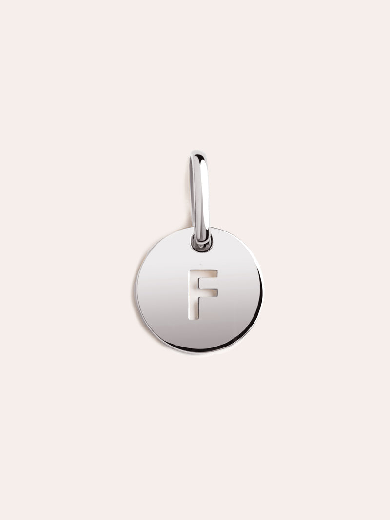 Mini Medallion Silver Letter