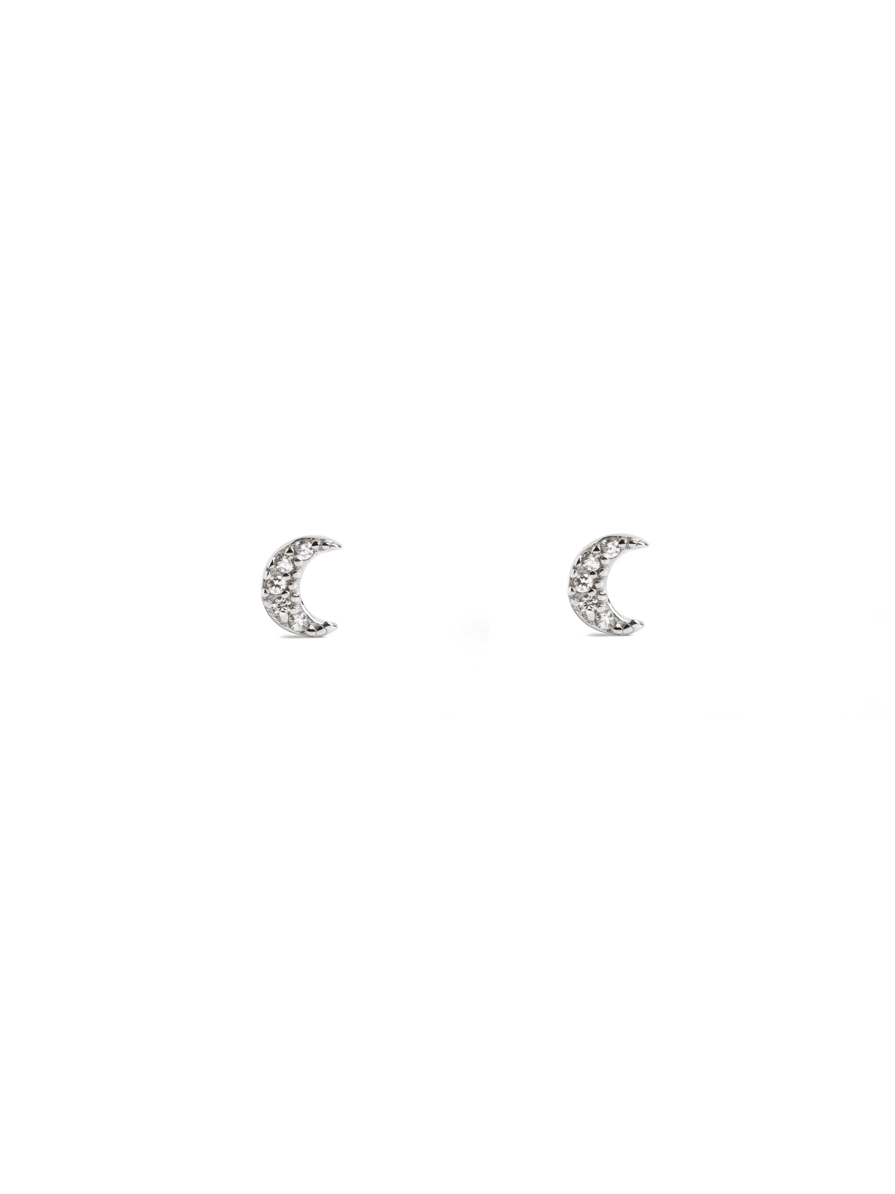 Pendientes Kids Moon Spark Plata