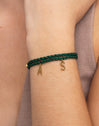 Pulsera Personalizada Pine Letters Plata Baño Oro