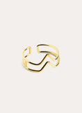 Double Peak Gold Ring