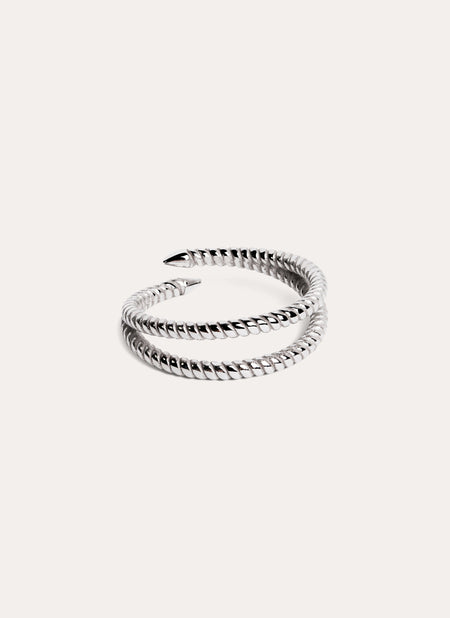 Anillo Doble Twist Plata