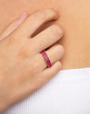 Anillo Sia Raspberry Oro