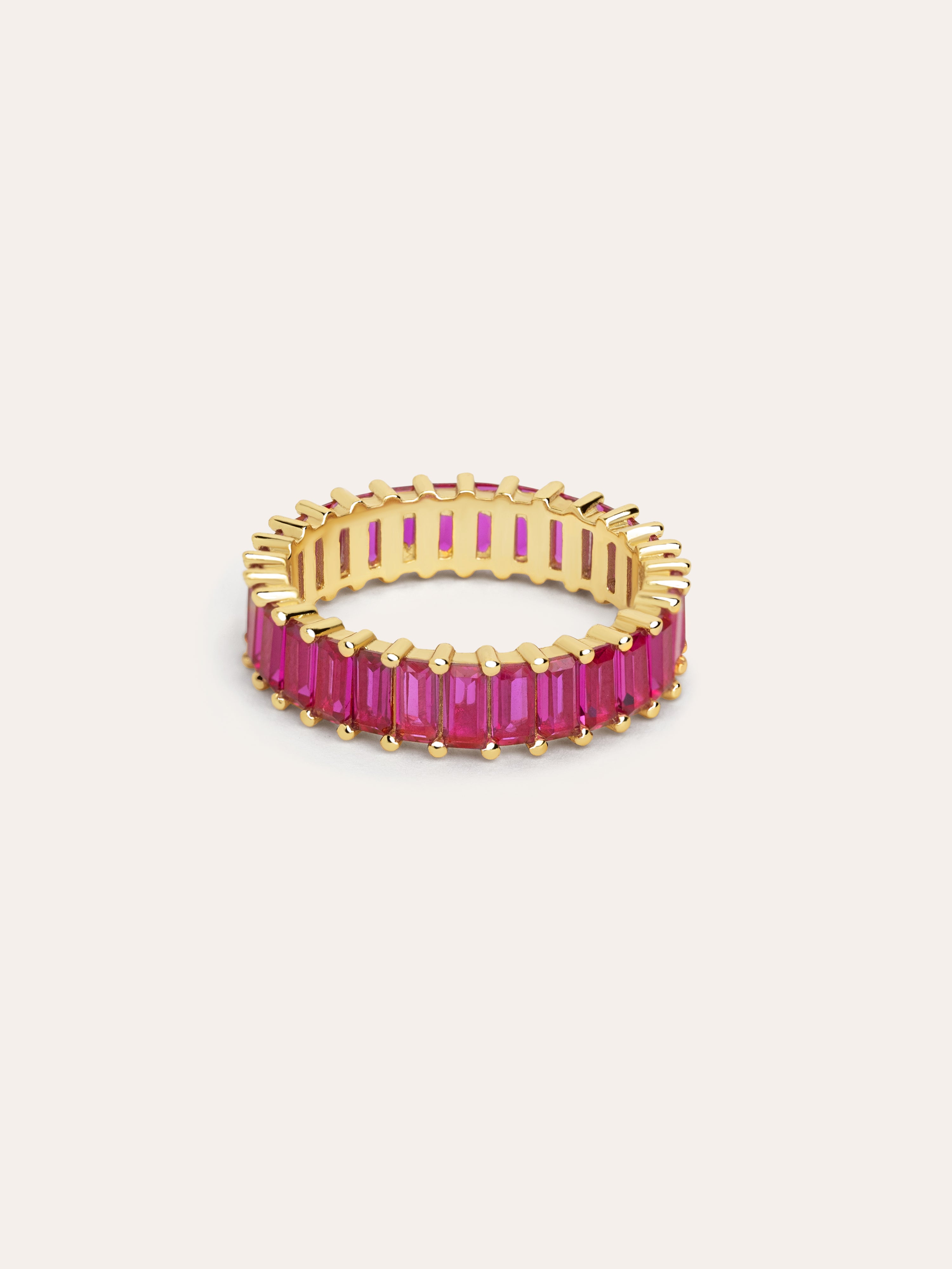 Anillo Sia Raspberry Oro