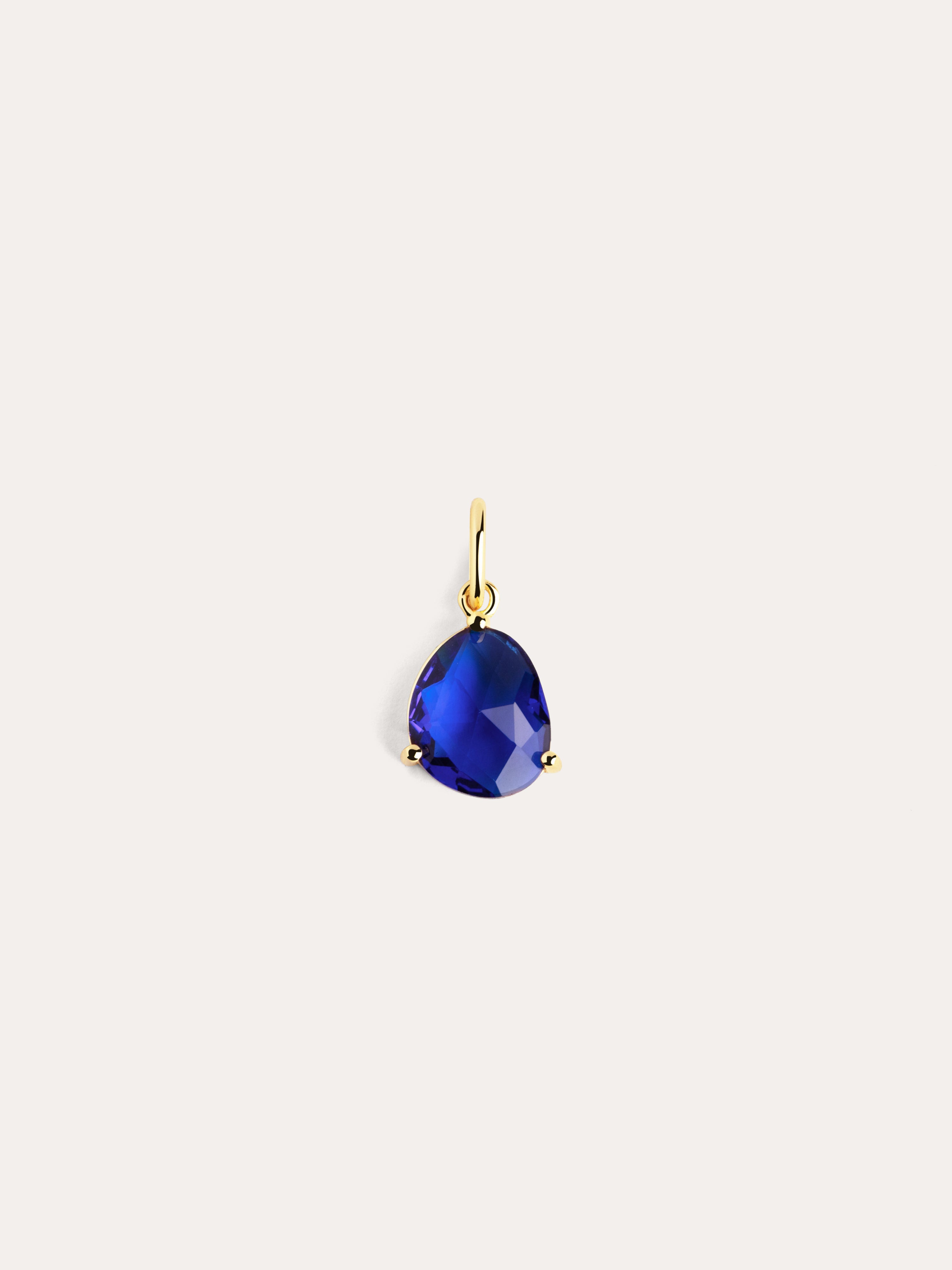 Charm Birthstones Oro - Zafiro