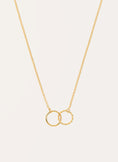 Collar Circles Twist Baño Oro