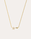 Collar Duo Stars Plata Baño Oro