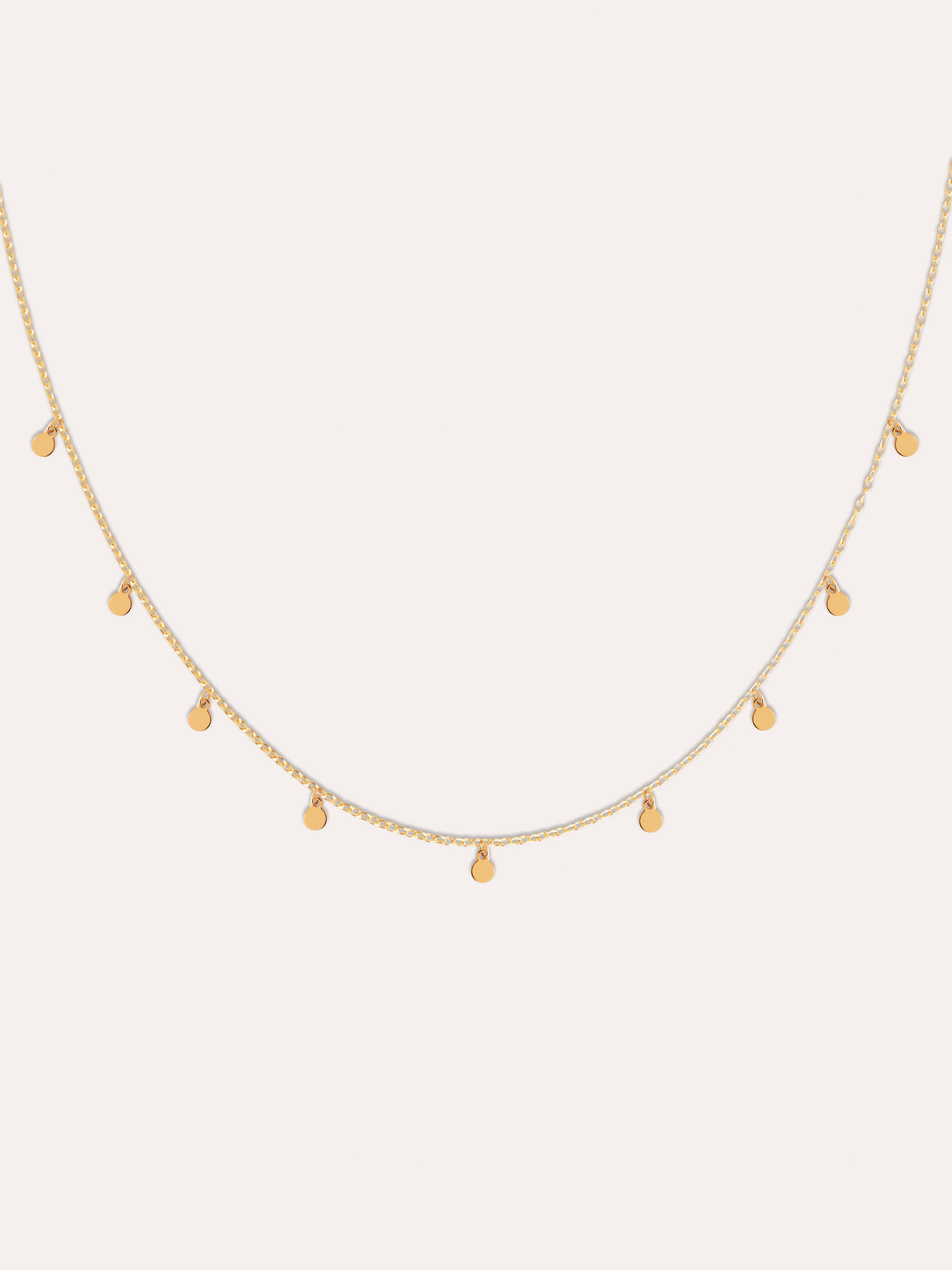 Collar Mini Moons 3mm Oro