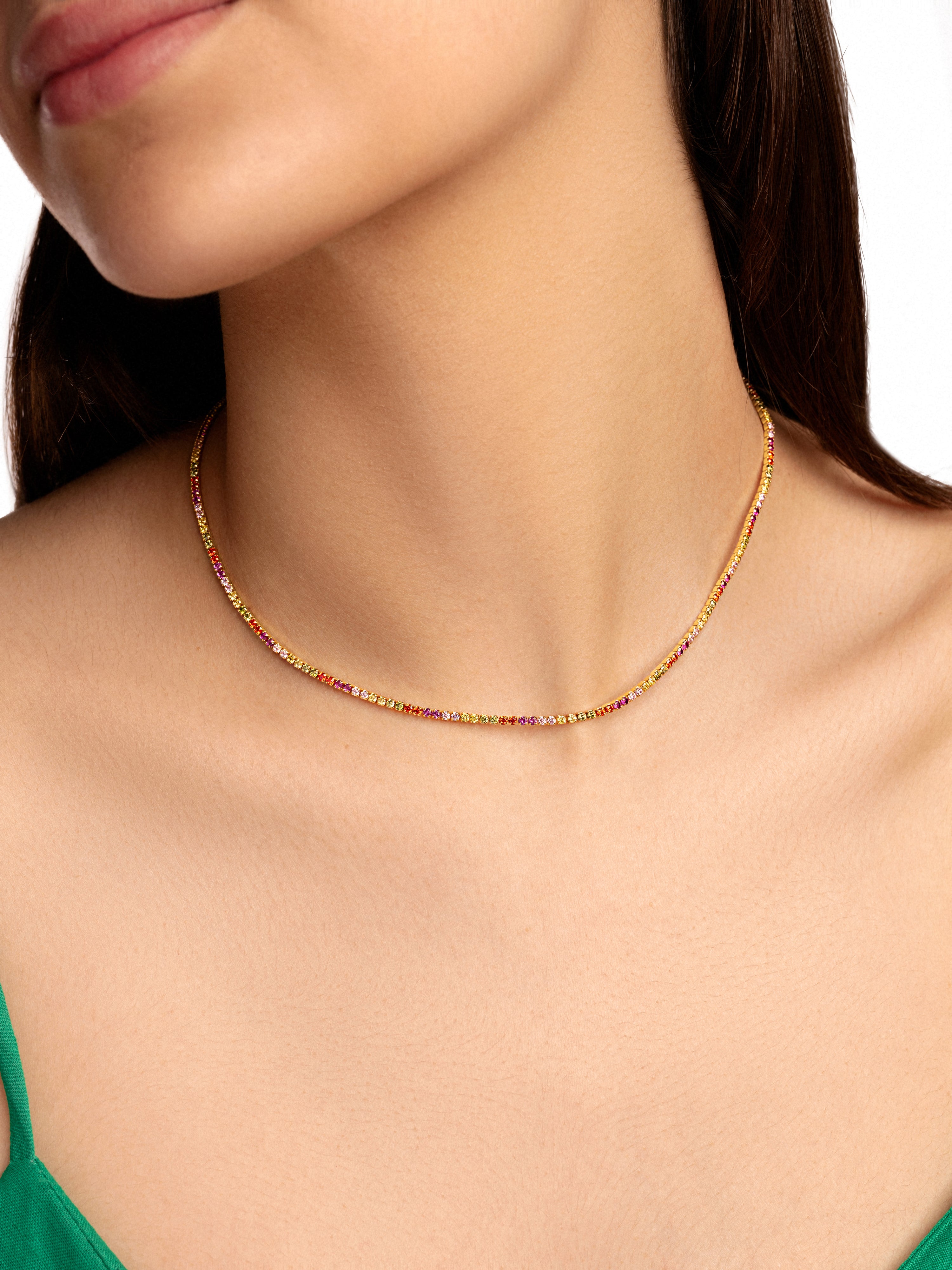 Collar Riviere Colors Oro