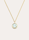 Collar Smiley Sky Enamel Baño Oro