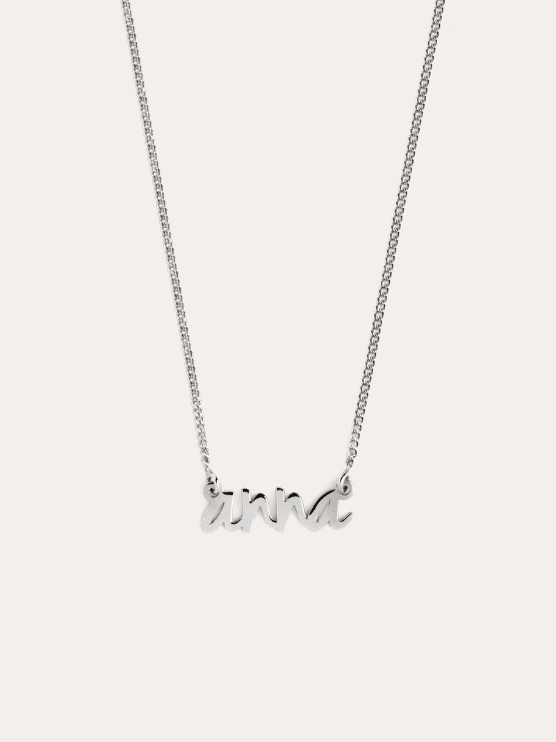 Sue Personalized Silver Necklace