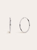 Ana M Silver Hoop Earrings