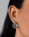 Pendientes Aro Triple Puesta