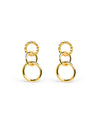 Pendientes Circles Twist Oro