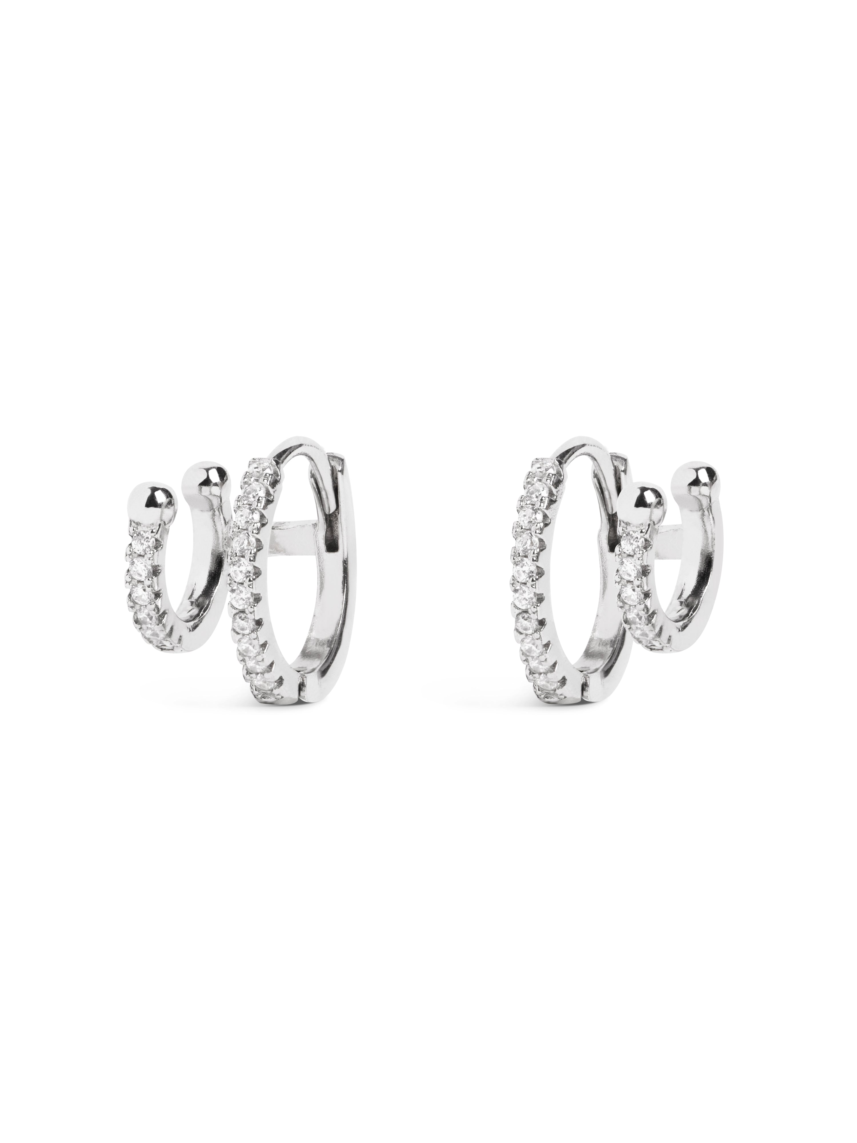 Pendientes Aro Ear Cuff Spark Plata