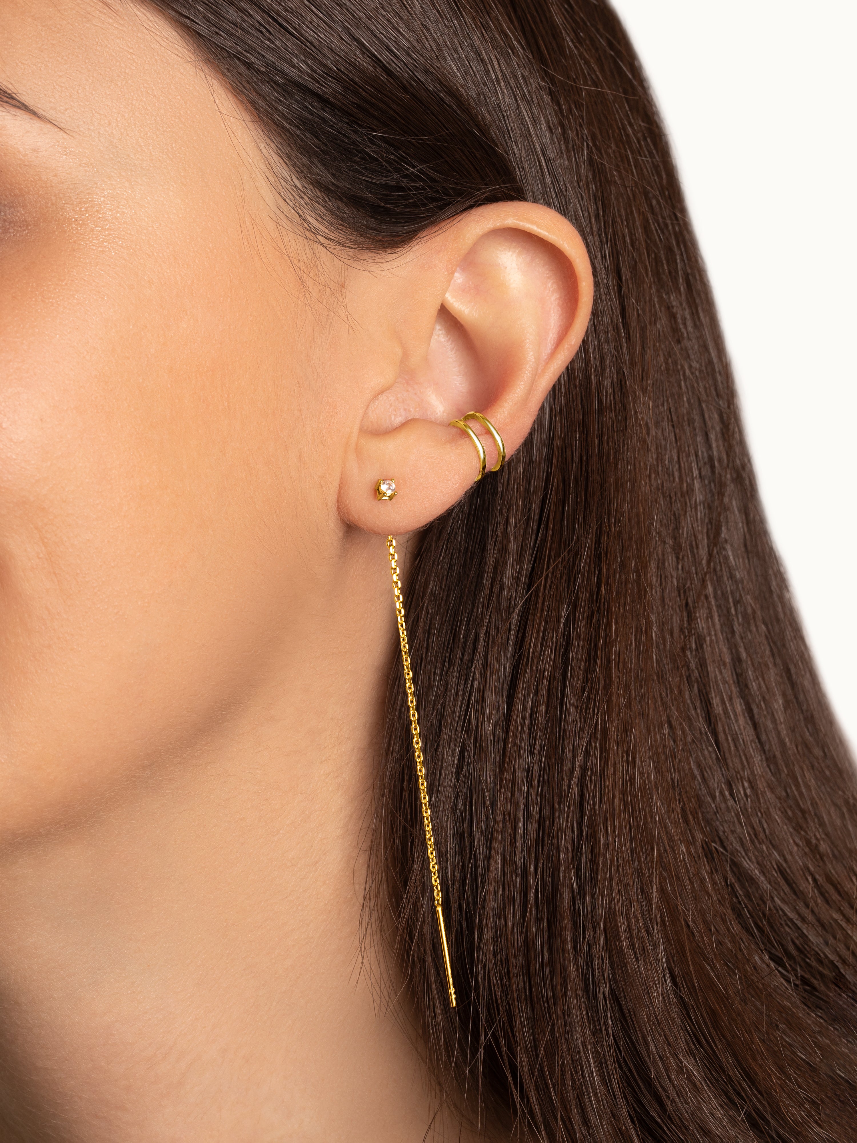 Pendientes Falling Spark Oro Puesta