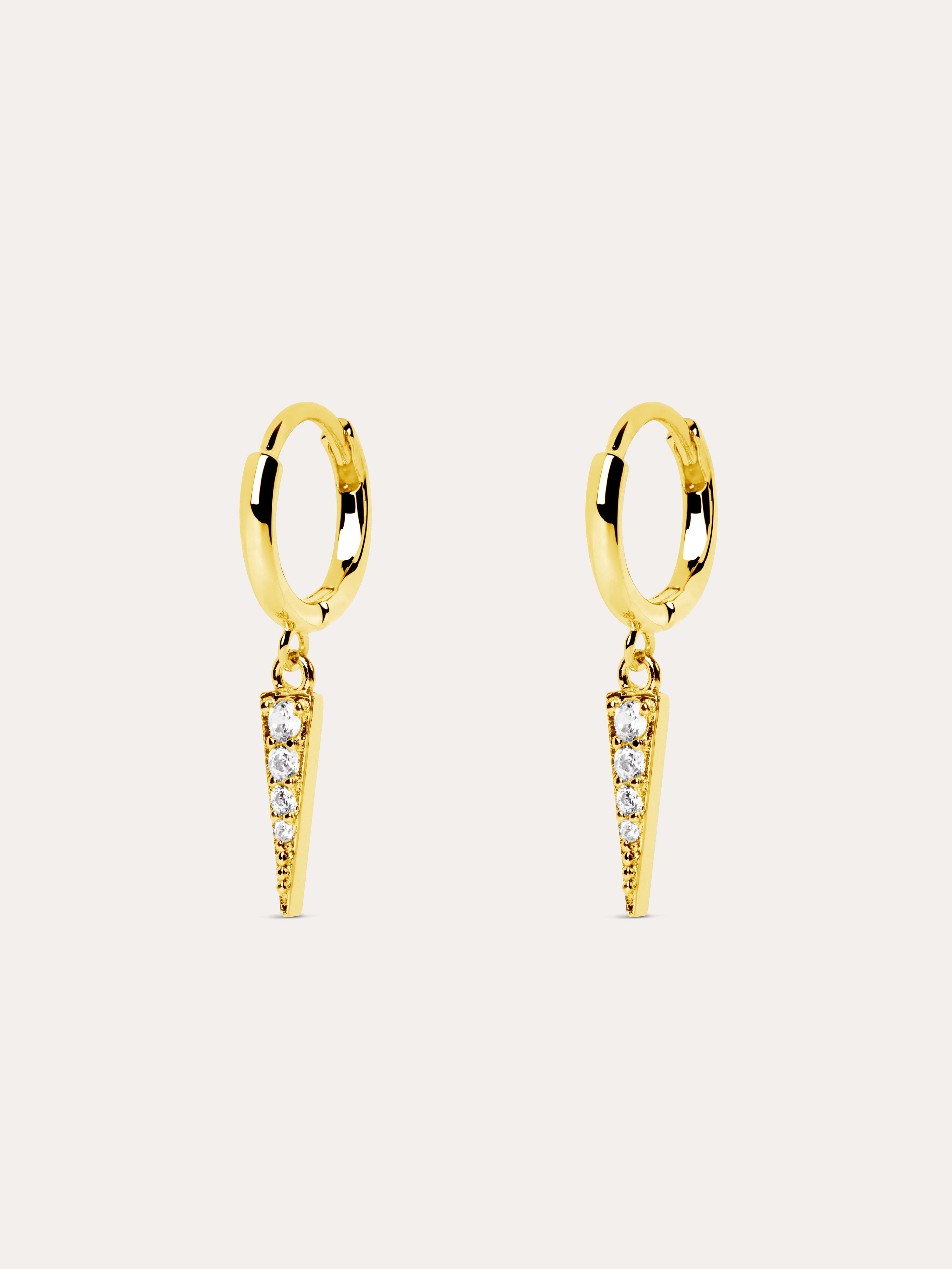 Pendientes Peak Oro