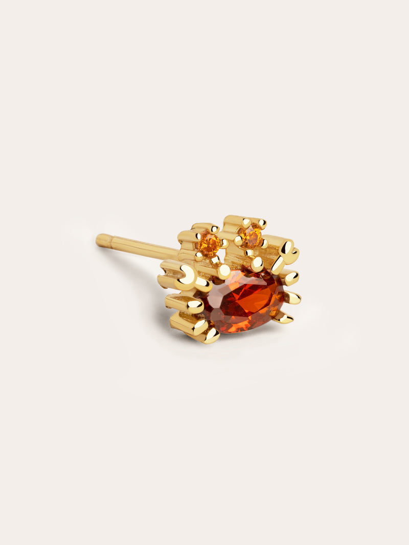 Sea Crabby Gold Single Earring