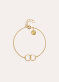 Pulsera Circles Twist Baño Oro