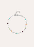 Pulsera Crystals Colors Plata