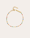 Pulsera Dots Colors Enamel Oro