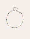 Pulsera Dots Colors Enamel Plata