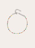 Pulsera Dots Colors Enamel Plata