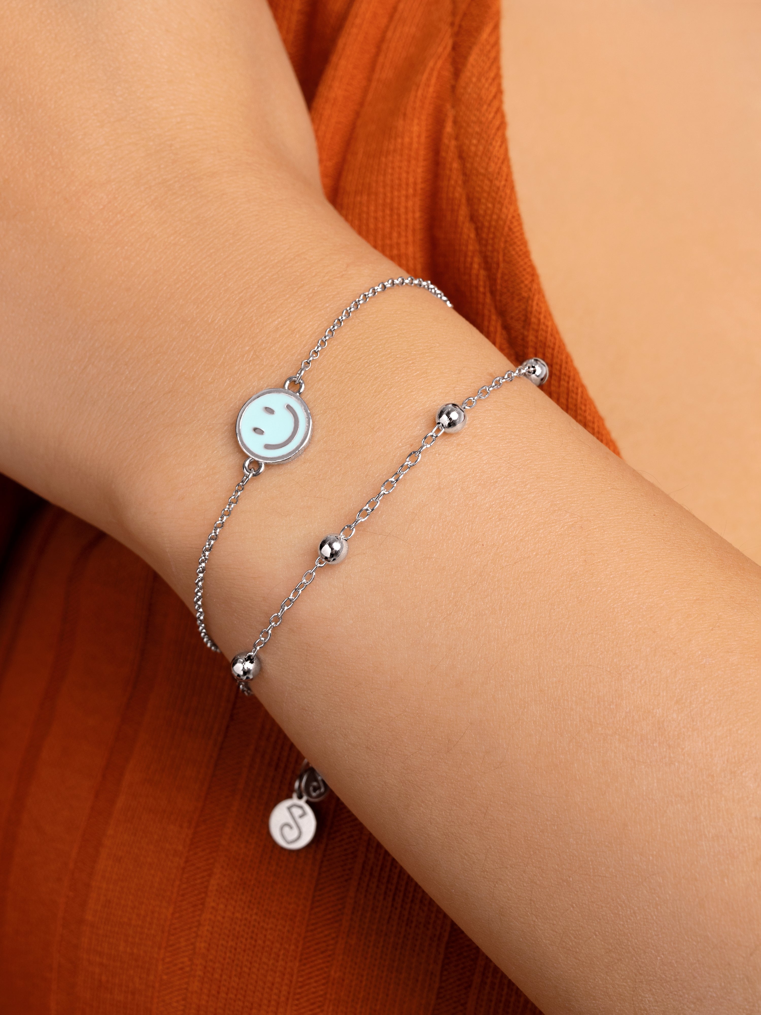 Pulsera Smiley Sky Enamel