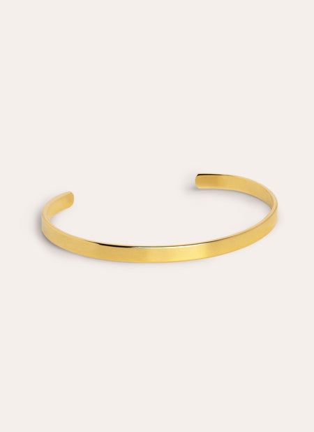 Brazalete Plate Baño Oro