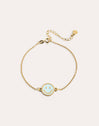 Pulsera Smiley Sky Enamel Baño Oro