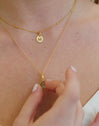 Charm Birthstones Plata Baño Oro