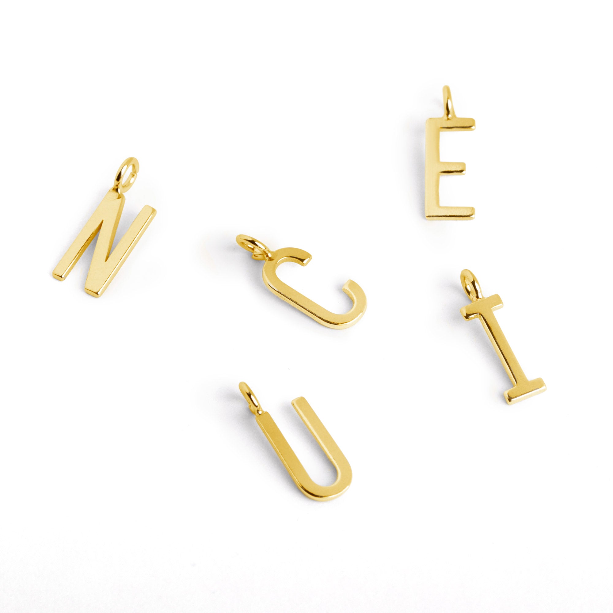 Inicial Collar Personalizado Letters Oro V