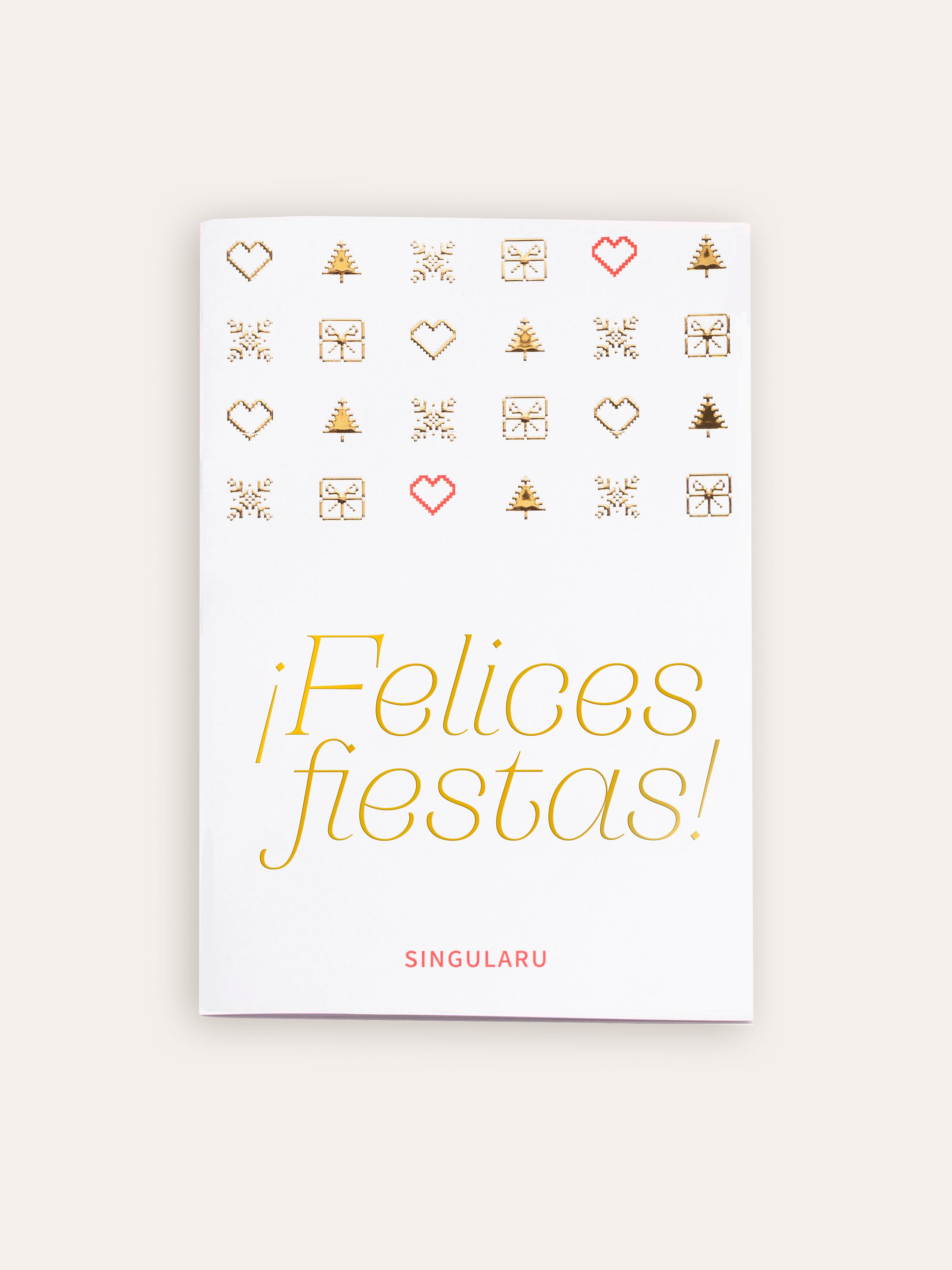Tarjeta Felices Fiestas Iconos
